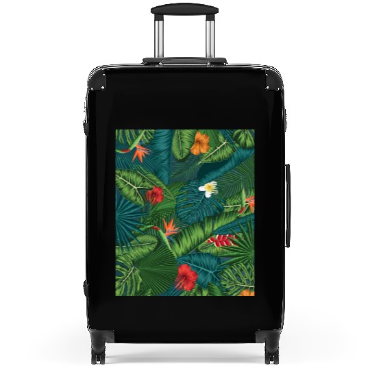 Tropical Leaves Suitcases