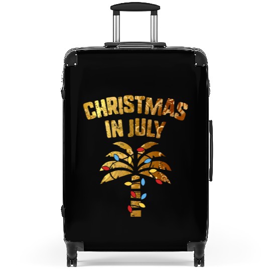 Christmas In July Beach Palm Xmas Tree Summer Suitcases