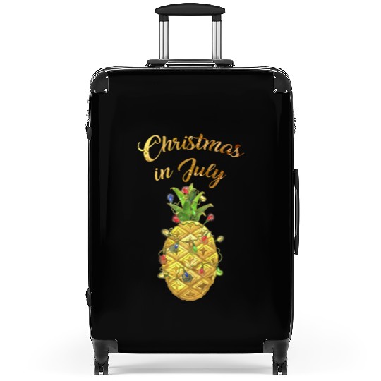 Christmas In July Pineapple Xmas Tree Lights Suitcases