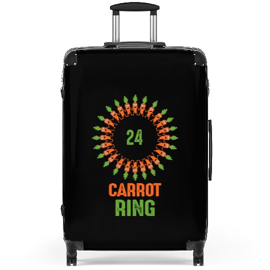 24 Carrot Ring Original and Clever vegetable pun Suitcases