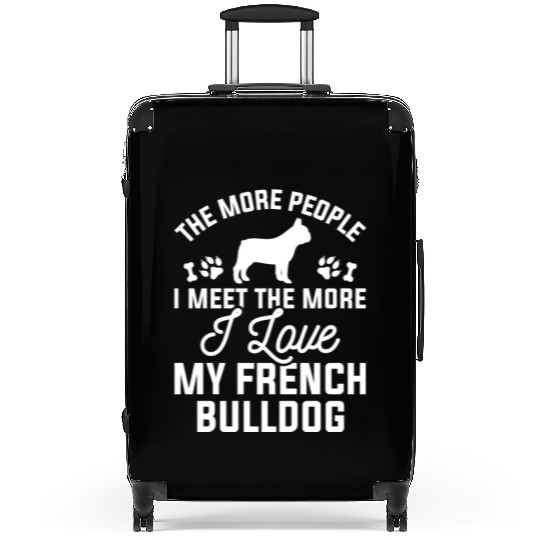 I Love My French Bulldog Suitcases