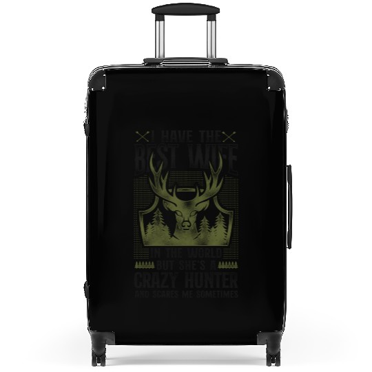 Buck Deer Hunting Hunter Wife Suitcases
