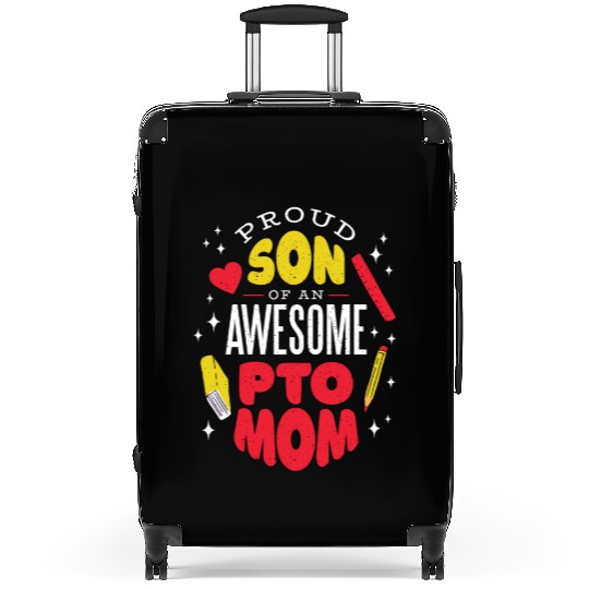 Son of an awesome Pto Mom Son of an awesome Pto Mo Suitcases