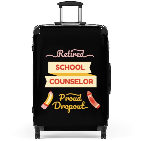 Retired school counselor proud Retired school coun Suitcases