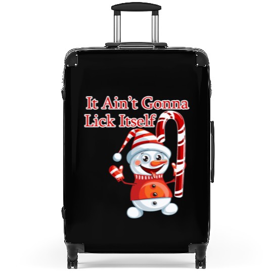 Christmas Holiday Candy Canes It'S Not Gonna Lick Suitcases
