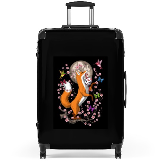 Fox Japanese Cherry Blossom Suitcases