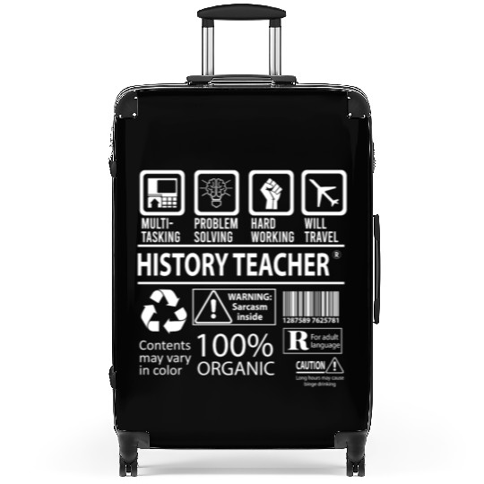 History Teacher Suitcases - Multitasking Job Gift It