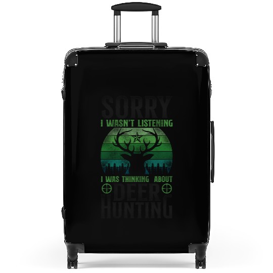 Buck Deer Hunting Hunter Vintage Suitcases