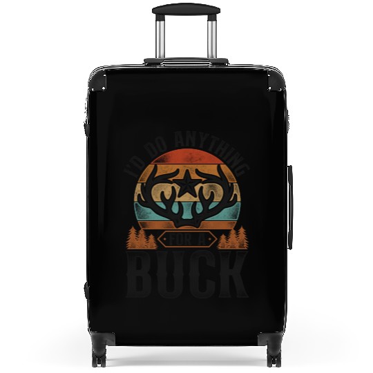 Buck Deer Hunting Hunter Pun Suitcases