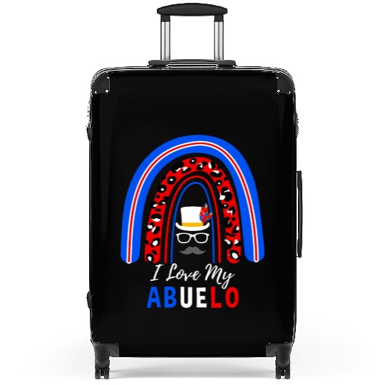 I Love My Abuelo Puerto Rican Rainbow Suitcases