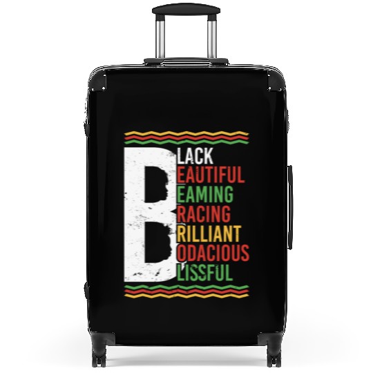 Black Beautiful Beaming Bracing Brilliant Suitcases