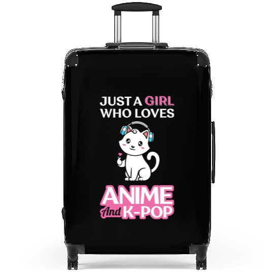 Just A Girl Who Loves k=pop Suitcases
