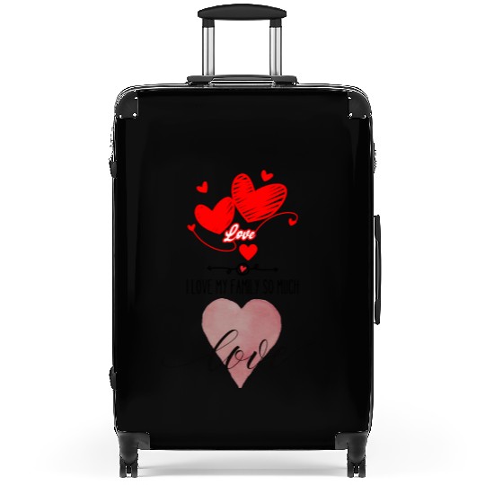 I Love My Family So Much Suitcases