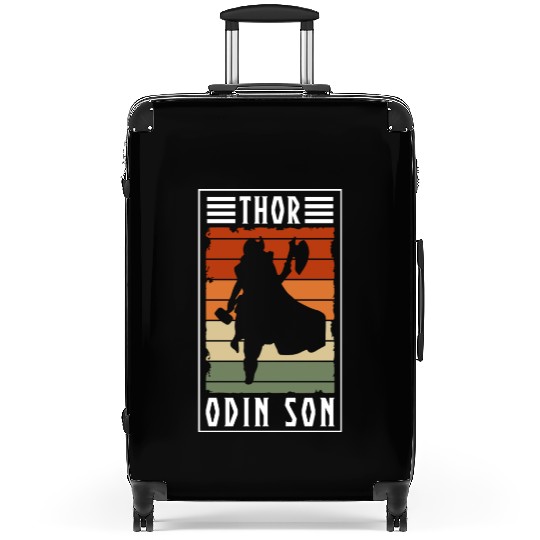 Thor Norse Runes Mythology Hammer Valhalla Gods Suitcases