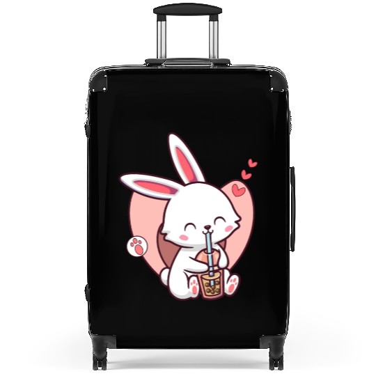 Kawaii Dog Loves Suitcases Boba Tea Bubble Tea Anime