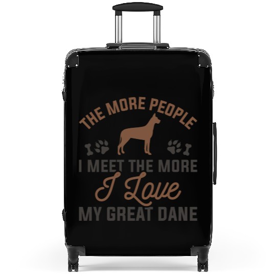 I Love My Great Dane Suitcases