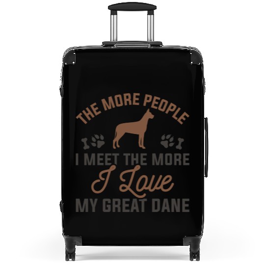 I Love My Great Dane Suitcases