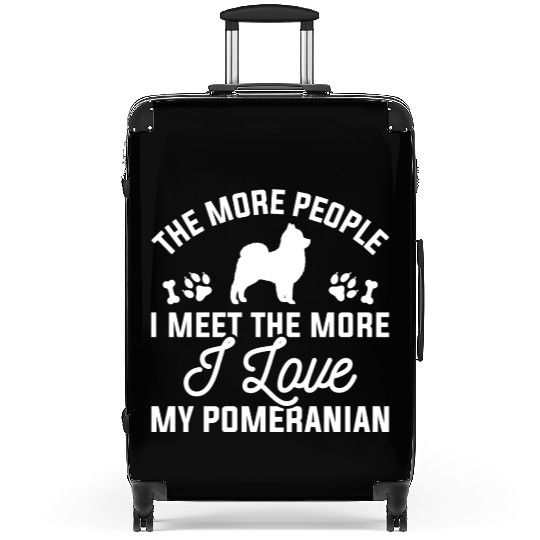 I Love My Pomeranian Suitcases