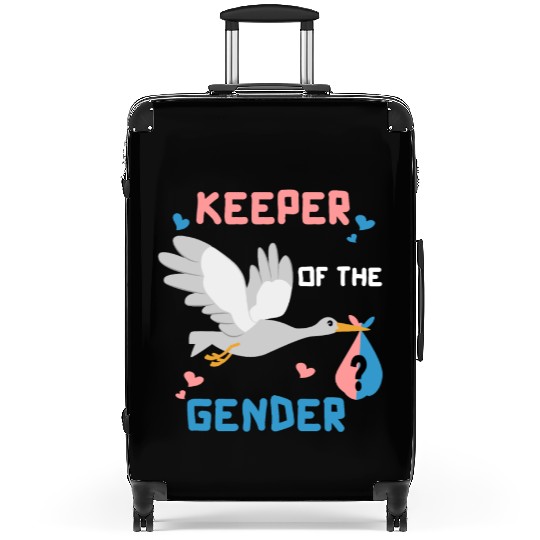 Keeper of Gender Baby Shower Gender Reveal Party Suitcases