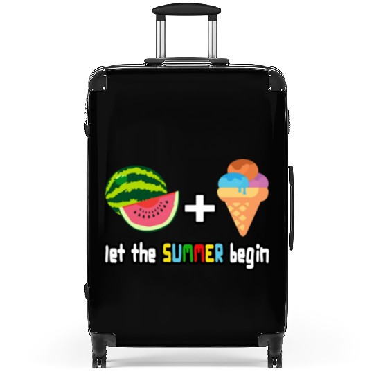 summer cool watermelon, ice cream vacation holiday Suitcases
