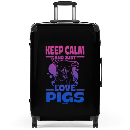 Pig animal piglet farm funny gift Suitcases