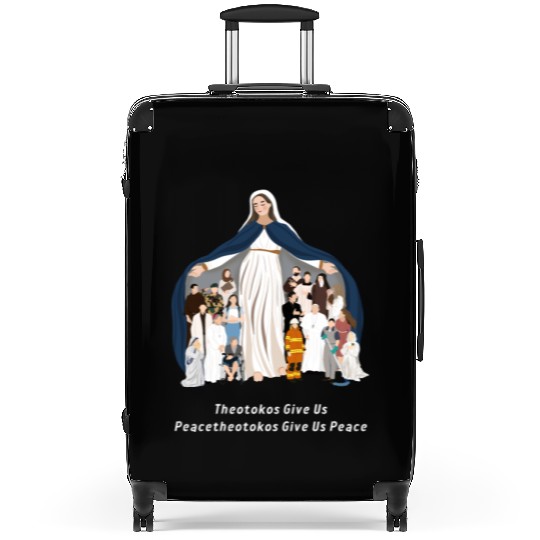 Virgin Mary Rosary Suitcases