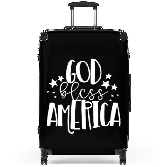 God Bless America Patriotic American 4th of Julygo Suitcases