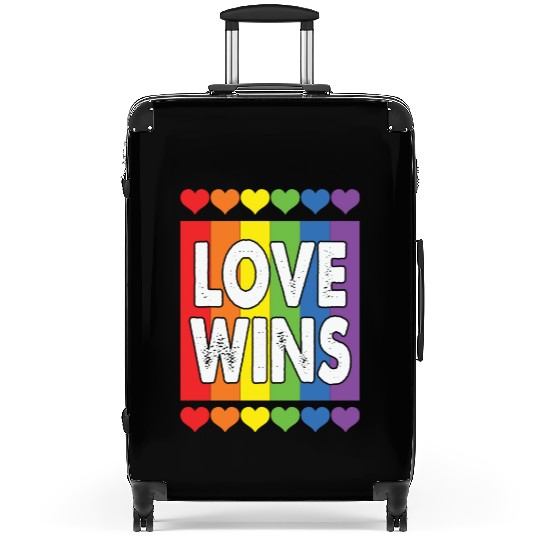 LBGT Flag Gay Pride Human Love Wins Suitcases
