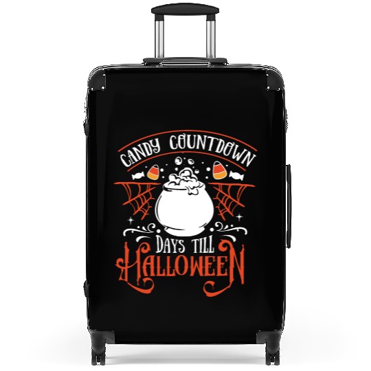 Candy Countdown Days Till Halloween Candy Corn Suitcases