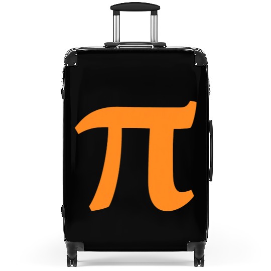 Pi symbol Suitcases for pi day 3 14 orange symbol