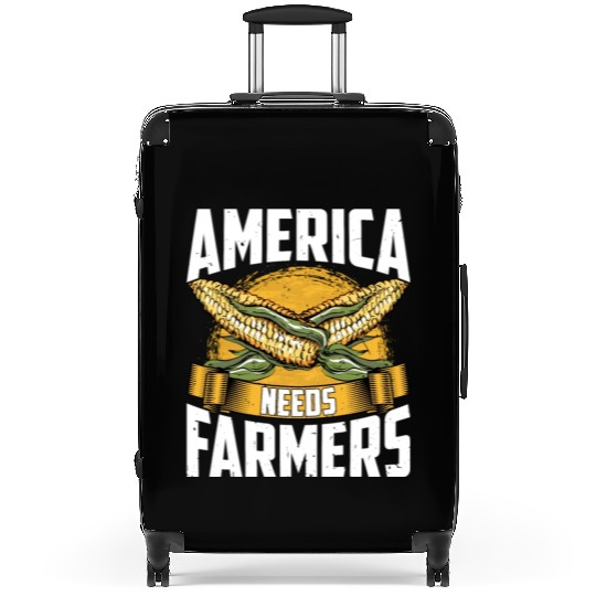 America Needs Farmers Funny Corn Farming Suitcases
