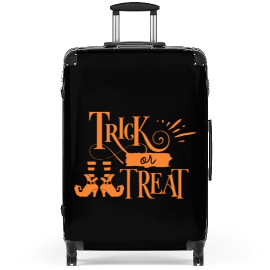 Trick Or Treat Witch Boot Halloween Holiday Suitcases