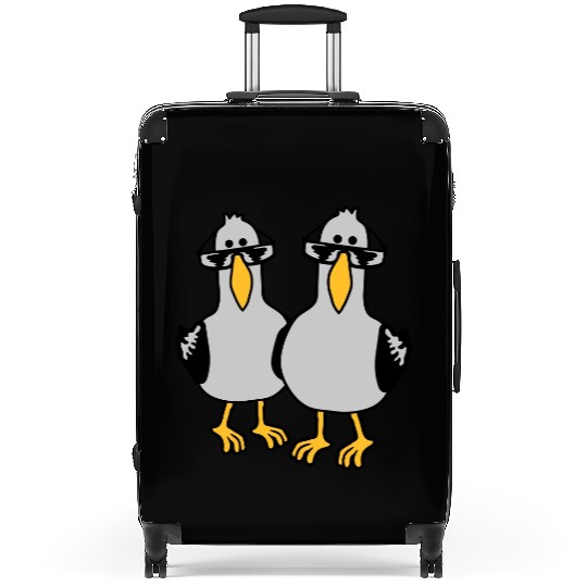 2 seagull friends team Suitcases