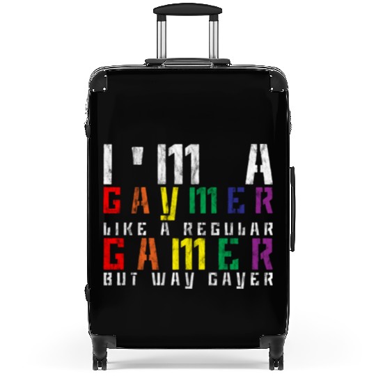 I'm A Gaymer, Like A Regular Gamer But Way Gayer 3 Suitcases