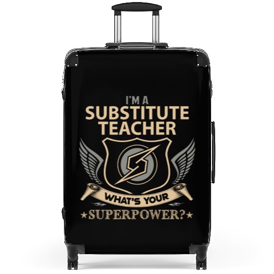 Substitute Teacher Suitcases - Superpower Job Gift I