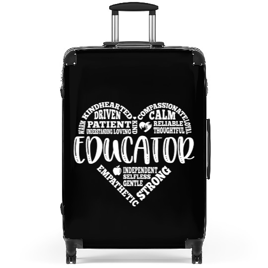 Educator Teacher appreciation subway art Suitcases