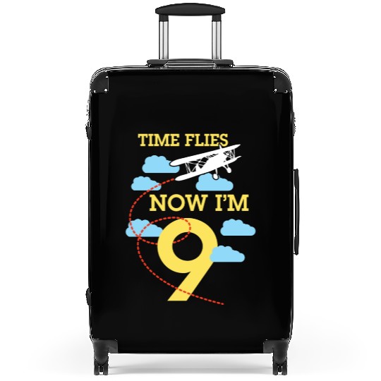 9th Birthday Boys Airplane 9 year old Birthday Suitcases