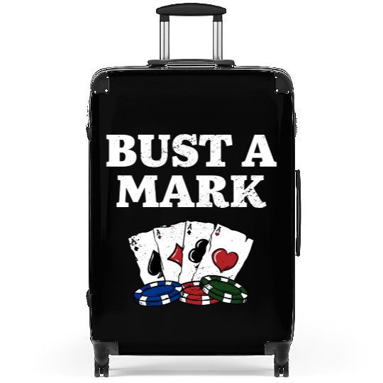 Bust a Mark Poker Card Games Poker Player Card Suitcases
