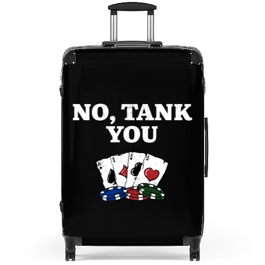 No TANK You Poker Card Games Poker Player Card Suitcases