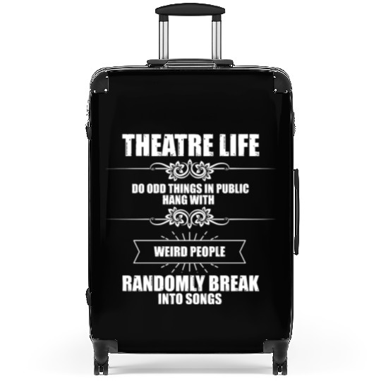 Novelty Hang With Weird People Randomly Break Suitcases