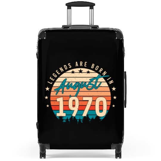 Retro 1970 In August Suitcases