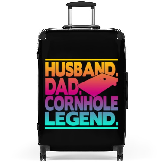 Husband Dad Cornhole Legend Classic Suitcases
