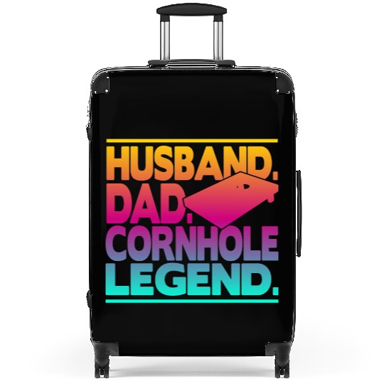 Husband Dad Cornhole Legend Classic Suitcases