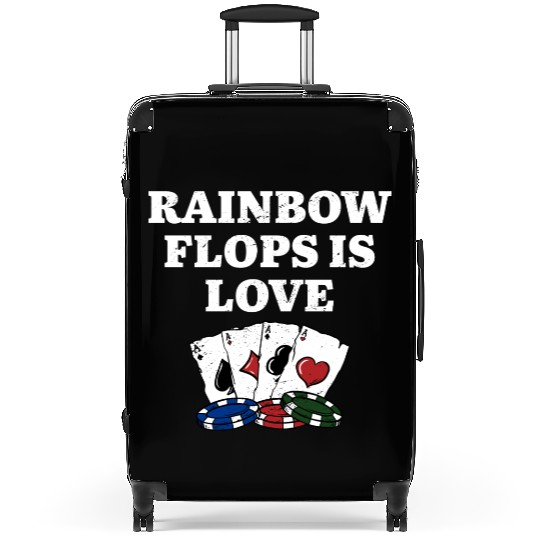 Rainbow Flops is Love Gambler Poker Gambling Suitcases