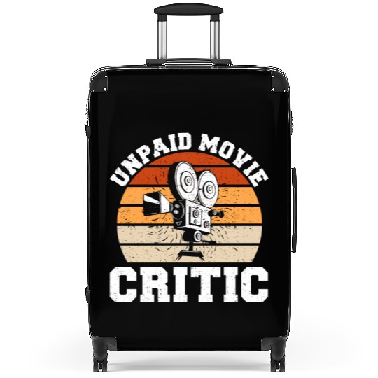 Retro Unpaid Movie Critic Film Cinema Picture Fan Suitcases