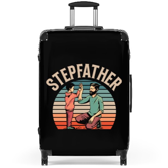 Stepfather Step Dad Stepdad Fathers Day Sayings Suitcases