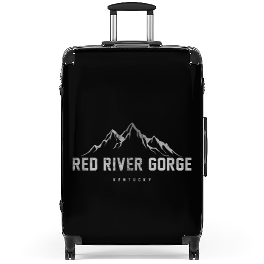 Distressed Red River Gorge Kentucky Suitcases