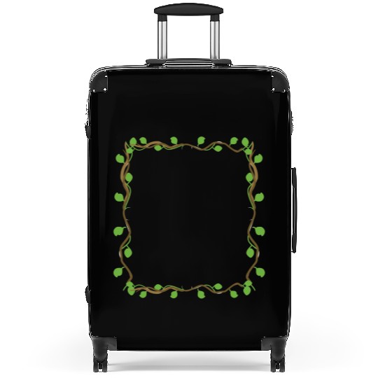 Leaves square shape icon quadrilateral Suitcases