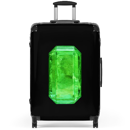 Emerald Crystal Suitcases