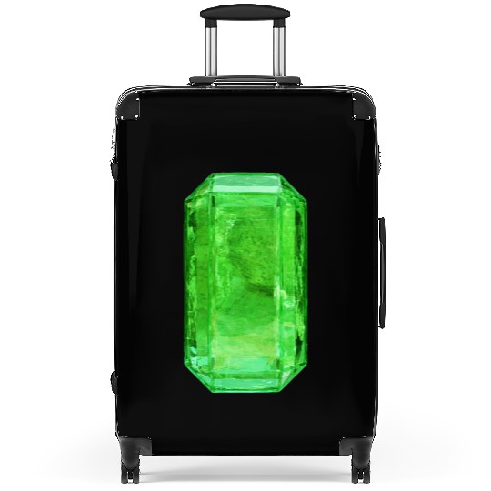 Emerald Crystal Suitcases